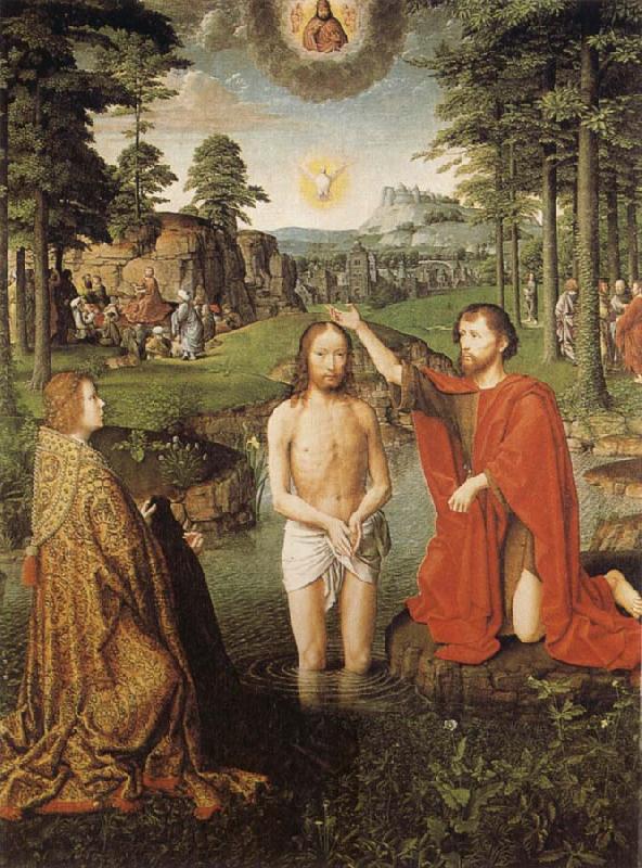 Gerard David The Baptism of Christ China oil painting art